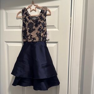 Speechless Pink Tiered Fit and Flare Dress for Prom